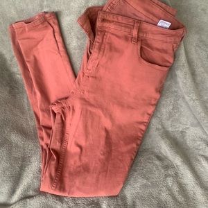 Mid-Rise Rockstar Jeans in Coral 16 Tall